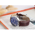 alibaba top selling fashion cheap price quartz blue glass watch leather strap